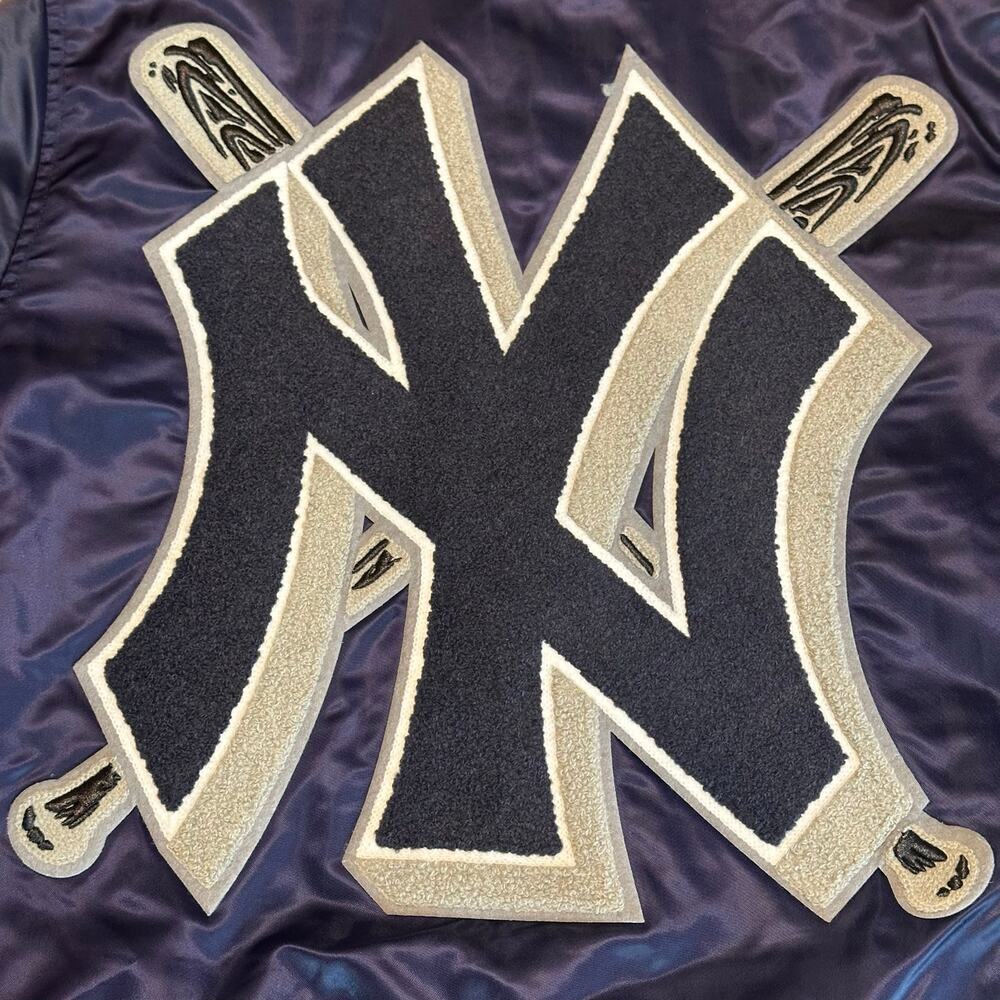 NWT Pro Standard New York Yankees World Series Patches Letterman Bomber Jacket S - Picture 13 of 16